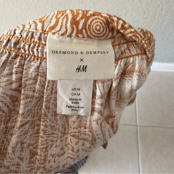 H&M bohemian woman’s dress. Tropical- linen-blend Bohemian summer - Picture 7 of 9